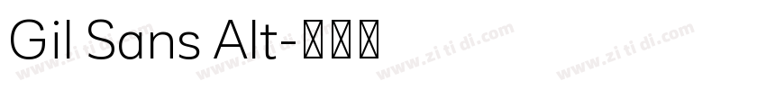 Gil Sans Alt字体转换